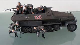 German HANOMAG Sdkfz 2511 Tamiya 135 Штурмовая группа [upl. by Komara]