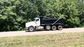 International HX dump truck Mack Pinnacle day cab logging truck [upl. by Tseng]