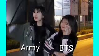 BTS X Army X Blink  BTS Army Blink Vs Hater  Blackpink Fan See the hole video [upl. by Netsreik]