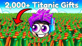 i Was Gifted 2069 Titanic Presents in Pet Sim 99 [upl. by Truscott]