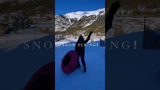 Snow Tubing anyone ⛄️ snowtubing breckenridge traveltiktok snowtrip [upl. by Donohue]