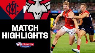 Melbourne v Essendon Highlights  Round 3 2019  AFL [upl. by Turk]