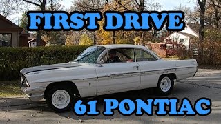 1961 Pontiac Laurentian First Drive 4 Speed [upl. by Nayk]