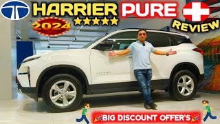 TATA HARRIER PURE 2024 MODEL REVIEW  TATA HARRIER 2024 DISCOUNT OFFERS HARRIER NarrusAutovlogs [upl. by Macilroy69]