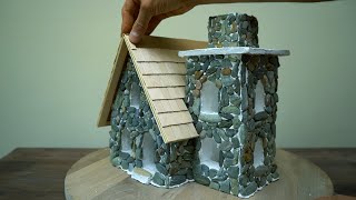 Making A Realistic Stone Miniature House [upl. by Patrizia]