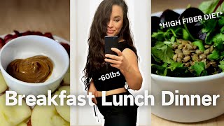 WHAT I EAT IN A DAY  HIGH FIBER DIET FOR WEIGHT LOSS [upl. by Modie]