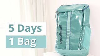 Minimalist Packing – 5 Days in 1 Backpack [upl. by Ettenyar193]