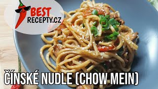 NEJLEPŠÍ SMAŽENÉ ČÍNSKÉ NUDLE🌶CHOW MEIN RECEPT❤️NUDLE S KUŘECÍM MASEM👌 [upl. by Arica744]