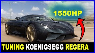 Tuning Koenigsegg Regera to make it a real Forza Horizon 5 Beast Reaching top max speed Limitation [upl. by Schnurr]