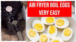 Easy way to hard boil eggs  How we can boil eggs in Air Fryer [upl. by Attem]