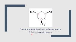 How to draw alternative chair conformations [upl. by Merline]