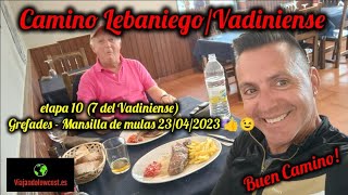 CAMINO quotLEBANIEGOVADINIENSEquot etapa 10 7 del Vadiniense Gradefes  Mansilla de mulas 23042023 👍😉 [upl. by Nahtanohj519]