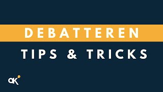 Debatteren Tips amp Tricks [upl. by Nikos]