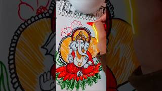 Ganesh ji sketch 🔥shorts sketch ganesh [upl. by Peednus329]