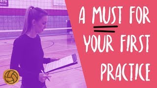 DO THIS AT YOUR FIRST PRACTICE OF THE SEASON  VOLLEYBALL COACHING ADVICE [upl. by Keslie486]