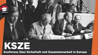 KSZE einfach erklärt  KSZE Schlussakte  historische Einordnung Bewertung Folgekonferenzen [upl. by Anim120]