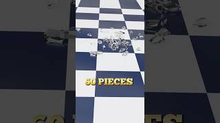 Broken glass effects from 10 to 60 Pieces blender3ddesign brokenglass youtubeshorts blender3d [upl. by Corron]