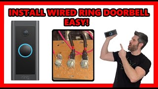 How To Install WIRED Ring Video Doorbell Fast and Easy Complete Guide [upl. by Esirec689]