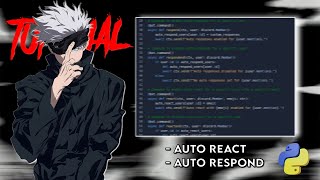 How To Code A Discord Selfbot  Auto React And Auto Respond [upl. by Granville921]