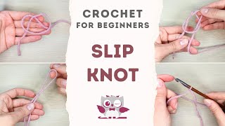 How to Tie a Slip Knot Crochet for Beginners [upl. by Gertrud]