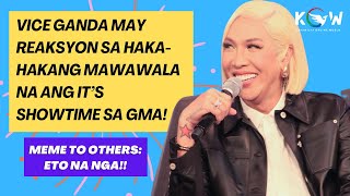 Vice Ganda nag reak sa tsismis na hanggang December na lang ang It’s Showtime sa GMA7 [upl. by Akienahs]