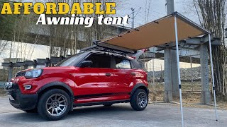 CAR SIDE AWNING TENT INSTALLED ON SUZUKI SPRESSO [upl. by Durston]