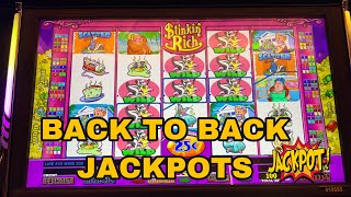 STINKIN’ RICH BACK TO BACK JACKPOTS LIVE [upl. by Valorie572]