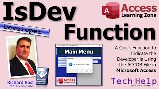 A Quick Function to Indicate the Developer is Using the ACCDB File in Microsoft Access [upl. by Wye]