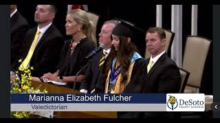 Marianna Fulcher delivers Valedictorian speech at Hernando High School Mississippi graduation [upl. by Lebasile471]