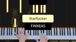 Starfucker  FINNEAS  Piano Accompaniment Tutorial [upl. by Anilehcim]