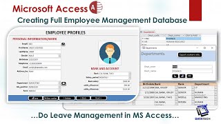 Creating Employee Management Database in MS Access FULL LESSON  Leave Management [upl. by Ahcmis]