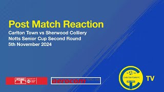 Sherwood Colliery Post Match Reaction Mark Harvey [upl. by Ahsirt325]