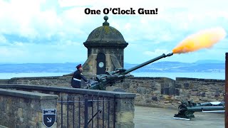 Edinburgh Castle  The One OClock Gun 4KUHD [upl. by Erhard395]