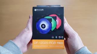 Unbox y Detalles Técnicos IDCOOLING DF12025 TRIO RGB 3x Fan Kit [upl. by Galligan]