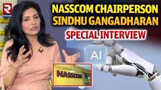 Outlook 2025  Nasscom chairperson Sindhu Gangadharan Special Interview  AI  RTV International [upl. by Sulienroc879]