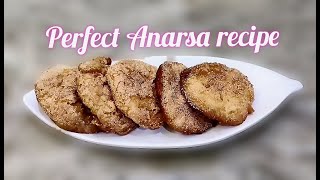 Traditional Anarsa Recipe in marathi  परफेक्ट आणि खुसखुशीत अनरसे रेसिपी [upl. by Anaiq]