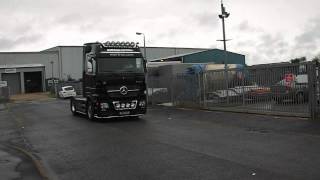 Mercedes Actros V8 Roar with TruckMax Exhaust System [upl. by Bronny]