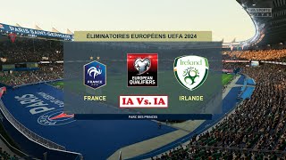 France  Irlande FIFA 23  Qualifications UEFA Euro 2024 Groupe B  IA VS IA [upl. by Krik424]