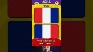 Qual é a bandeira correta quiz bandeira paises bandeiras adivinha [upl. by Oigres]