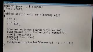 JAVA Program to find Factorial of a NumberPractical3ZEENAT HASAN ACADEMY [upl. by Rainger]