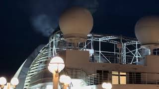 Grand Princess Alaska at Night [upl. by Lyrem]