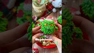 💚 Magdalenas del grinch 💚 recetas recetasfaciles kawaii [upl. by Petite]