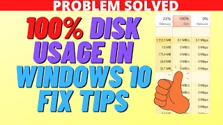 100 Disk Usage in Windows 10 Fix Tips [upl. by Hedley]