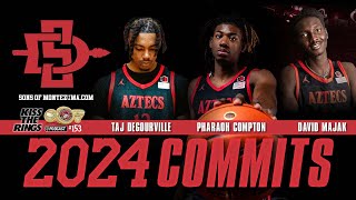 4Star Pharaoh Compton David Majak amp Taj DeGourville Commit to SDSU [upl. by Gennie]