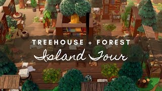 TREEHOUSE FOREST ISLAND TOUR  Animal Crossing New Horizons [upl. by Savart]