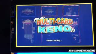 KENO  Multicard  5s and 7s Pattern  Casino Pauma [upl. by Enomor]