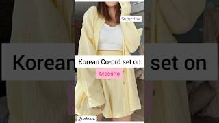 Korean Coord set on meesho meeshofinds haul meesho trending ytshorts fashionstyle [upl. by Kattie]