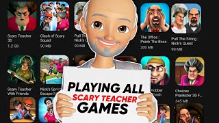 Ranking all Scary Teacher games scaryteacher3d telugu siddhrutalks [upl. by Aleil107]