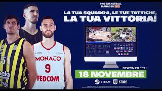 Pro Basketball Manager 2025 Trailer 🏀 Italiano 🇮🇹 [upl. by Beaudoin]