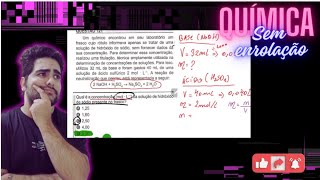 TITULAÇAO ÁCIDO BASE  Um químico encontrou em seu laboratório um frasco cujo rótulo informa apenas [upl. by Elleon]